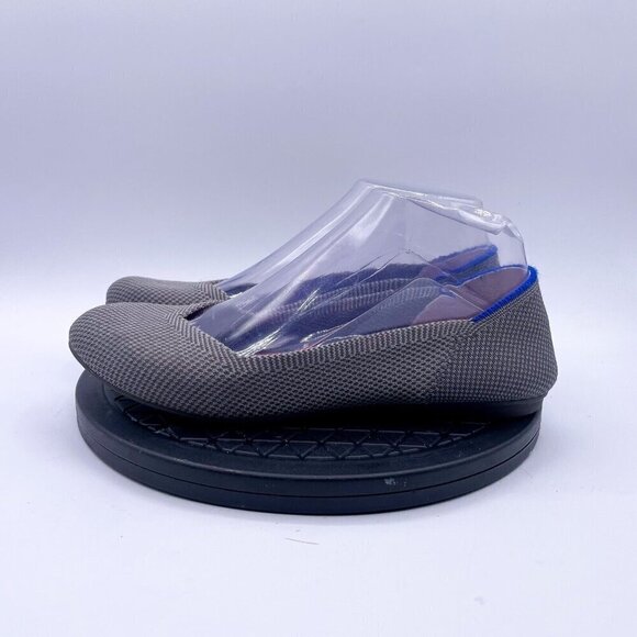 Rothy’s The Flat Women Birdseye Pebble Grey Slip On Round Toe Shoe Size 6.5 - Picture 2 of 10